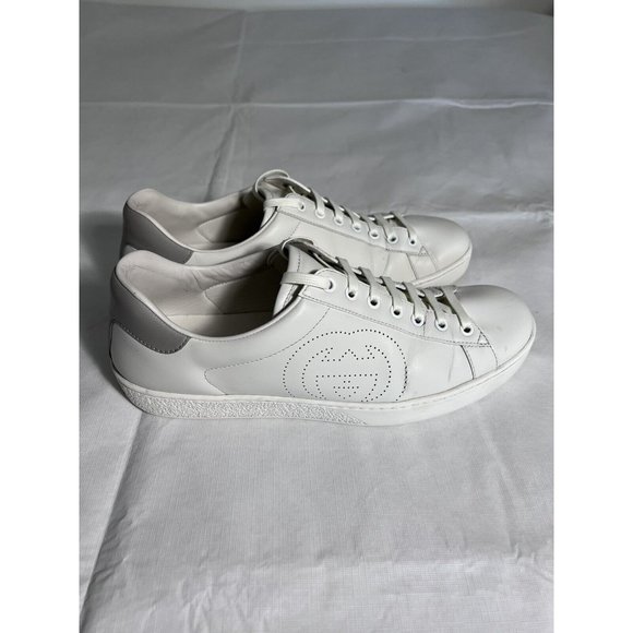 Gucci Ace Interlocking G Mens White Sneakers Size 10 US | 43.5 EU | 9.5 UK/AU - Picture 4 of 16